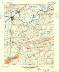 1890 Map of Fort Smith, AR — High-Res, 1949 Print | Pastmaps
